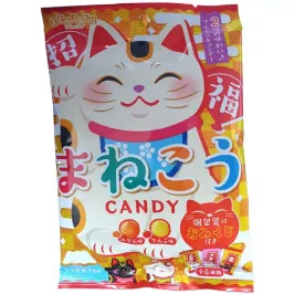 Фруктовая карамель (мандарин и яблоко) "MANEKINEKO" с гаданиями "omikuji" картинка 345501 - МосИгра